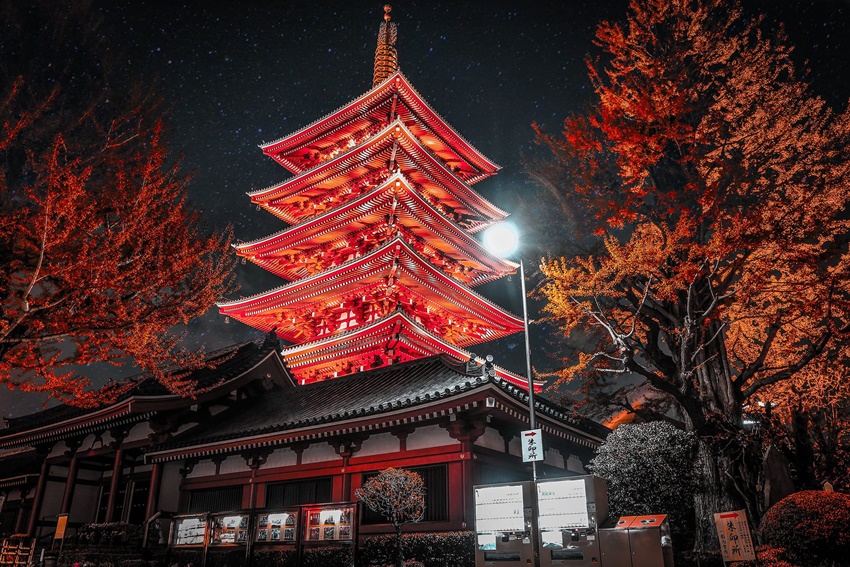 Asakusa - Tokio Japón. La Puerta del Trueno, templos y parques temáticos tradicionales