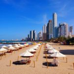 Bocagrande is the busiest of the touristy beaches in Cartagena